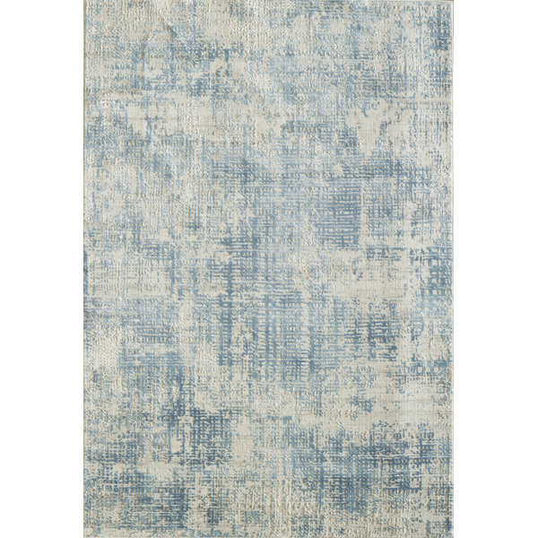 17 Stories Shaniya Abstract Blue Area Rug & Reviews Wayfair